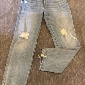 Kut from the Kloth Ripped Light Blue Skinny Jeans